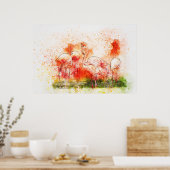 Flamingo Birds Poster (Küche)