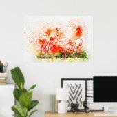 Flamingo Birds Poster (Heimbüro)