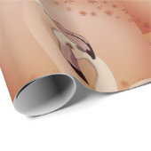 Flamingo Birds Weihnachten Geschenkpapier (Rolleneckpunkt)