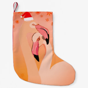 Flamingo Birds Weihnachtsfest Strumpf Kleiner Weihnachtsstrumpf