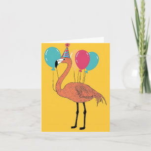Flamingo Birthday Card Karte