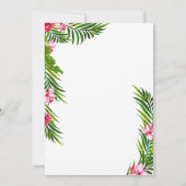 Flamingo Birthday Einladung (Rückseite)