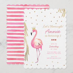 Flamingo Birthday Einladung