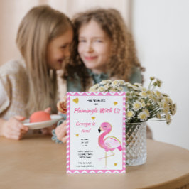 Flamingo Birthday Einladung