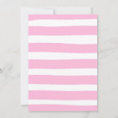 Flamingo Birthday Einladung Hawaiian Luau Party (Rückseite)