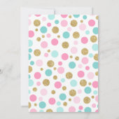 Flamingo Birthday Einladung Topical Pool Party (Rückseite)