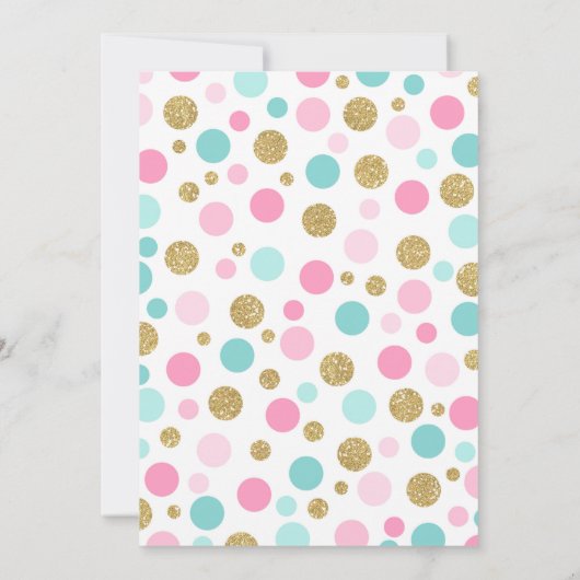 Flamingo Birthday Einladung Topical Pool Party (Rückseite)