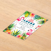 Flamingo Birthday Invitation – Personalized Kids Acryleinladungen (Ablage )