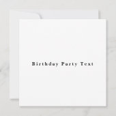 Flamingo Birthday Invitation – Personalized Kids Einladung (Rückseite)