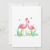 Flamingo Birthday Invite Einladung (Rückseite)