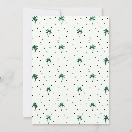 Flamingo Birthday Party Einladung (Rückseite)