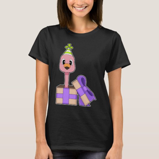 Flamingo Birthday Party hat T-Shirt (Vorderseite)