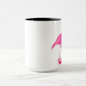 Flamingo Black 15 oz Ringer Tasse (Zentrum)