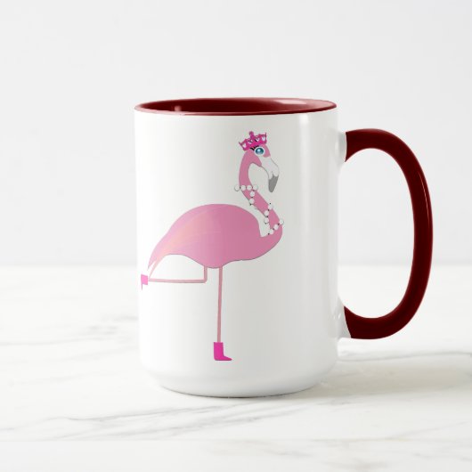 Flamingo Black 15 oz Ringer Tasse (Rechts)
