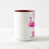 Flamingo Black 15 oz Ringer Tasse (Zentrum)