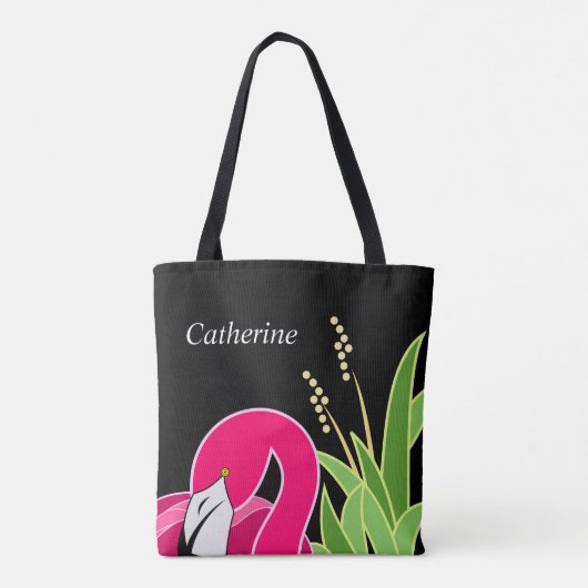 Flamingo Black Tasche (Rückseite)