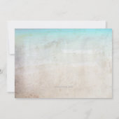 Flamingo Blauer Weihnachtsmarkt Flachgrubenkarten Feiertagskarte (Rückseite)