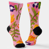 Flamingo Bloom Socks Socken (Gewinkelt)