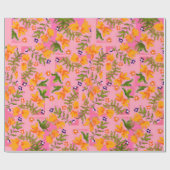 Flamingo Bloom Wrapping Paper - Glossage Geschenkpapier (Flach)
