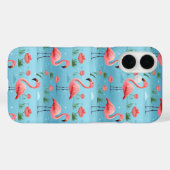 Flamingo Blue Water Pattern Case-Mate iPhone Hülle (Rückseite (Horizontal))