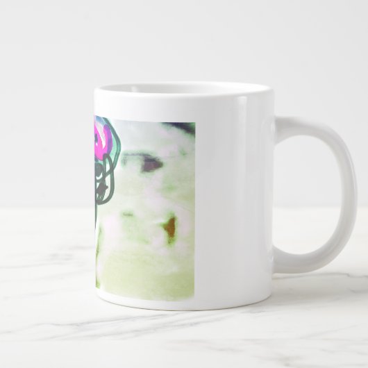 Flamingo Blume joy Jumbo-Tasse (Rechts)