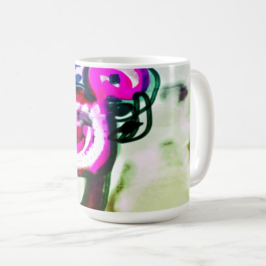Flamingo Blume joy Kaffeetasse (VorderseiteRechts)