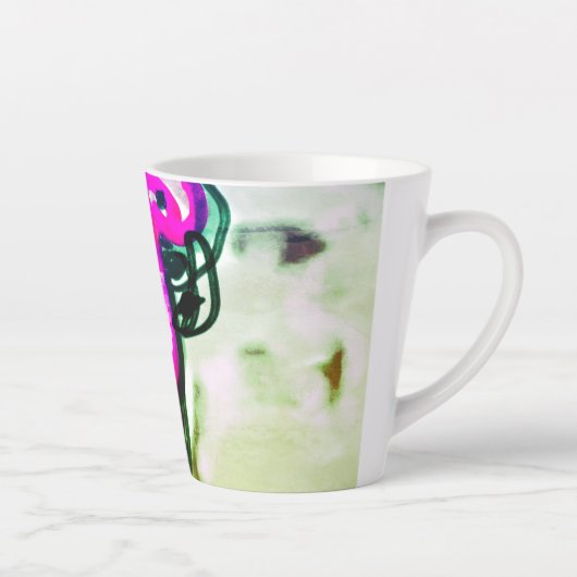 Flamingo Blume joy Milchtasse (Rechts)