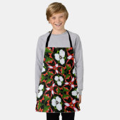 Flamingo Blume Pattern Schürze (Getragen)