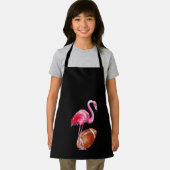 Flamingo Blume Rugby Ball Animal Lover Gift Schürze (Insitu)