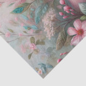 Flamingo-Blumen-Botanische Kunst Seidenpapier (Detail)