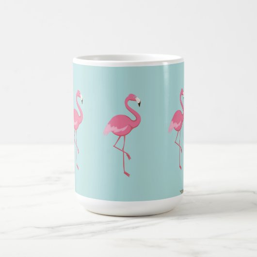 Flamingo-Blumenkaffee-Tasse Kaffeetasse (Mittel)