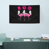 Flamingo | Boo Flamingo Halloween Flamingo Ghost Banner (Messeveranstaltung)