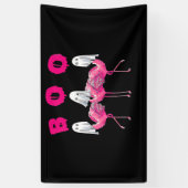 Flamingo | Boo Flamingo Halloween Flamingo Ghost Banner (Vertikal)