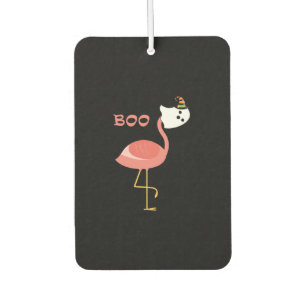 Flamingo Boo Ghost Funny Flamingo Cute Animal Autolufterfrischer
