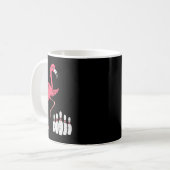 Flamingo Bowling Funny Sport Bowler Mannschaft Män Kaffeetasse (Vorderseite Links)