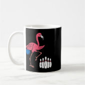 Flamingo Bowling Funny Sport Bowler Mannschaft Män Kaffeetasse (Links)