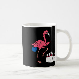 Flamingo Bowling Funny Sport Bowler Mannschaft Män Kaffeetasse