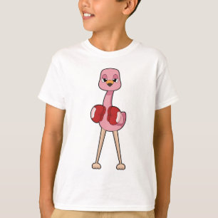Flamingo Boxer Boxhandschuhe Boxing T-Shirt
