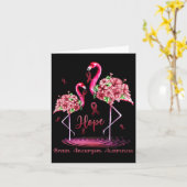 Flamingo Brain Aneurysm Bewusstsein Karte (Gelbe Blume)