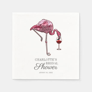 Flamingo Brautparty Paper Serviette