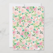 Flamingo Bridal Dusche Einladung, Flamingo Dusche Einladung (Rückseite)