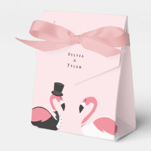 Flamingo Bride Groom Wedding Geschenkschachtel