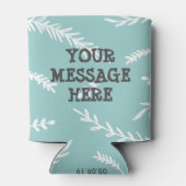 Flamingo Bride und Groom Personalisiert Can Cooler Dosenkühler (Rückseite)