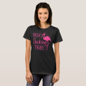 Flamingo Brides Flocking Tribe Pink Bird T-Shirt (Vorne ganz)