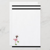 Flamingo Briefpapier (Vorne/Hinten)