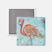 Flamingo Bright Magnet (Vorderseite/Rückseite)