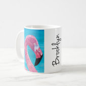 Flamingo Brooklyn Painting Tasse von Just Dahl (Vorderseite Links)