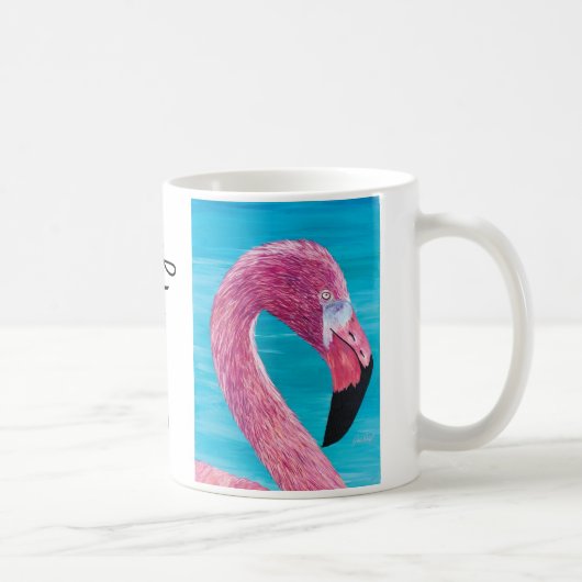 Flamingo Brooklyn Painting Tasse von Just Dahl (Rechts)