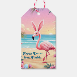Flamingo Bunny Ears Holi Geschenkanhänger