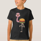 Flamingo Burger T-Shirt (Vorderseite)